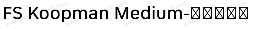 FS Koopman Medium字体转换